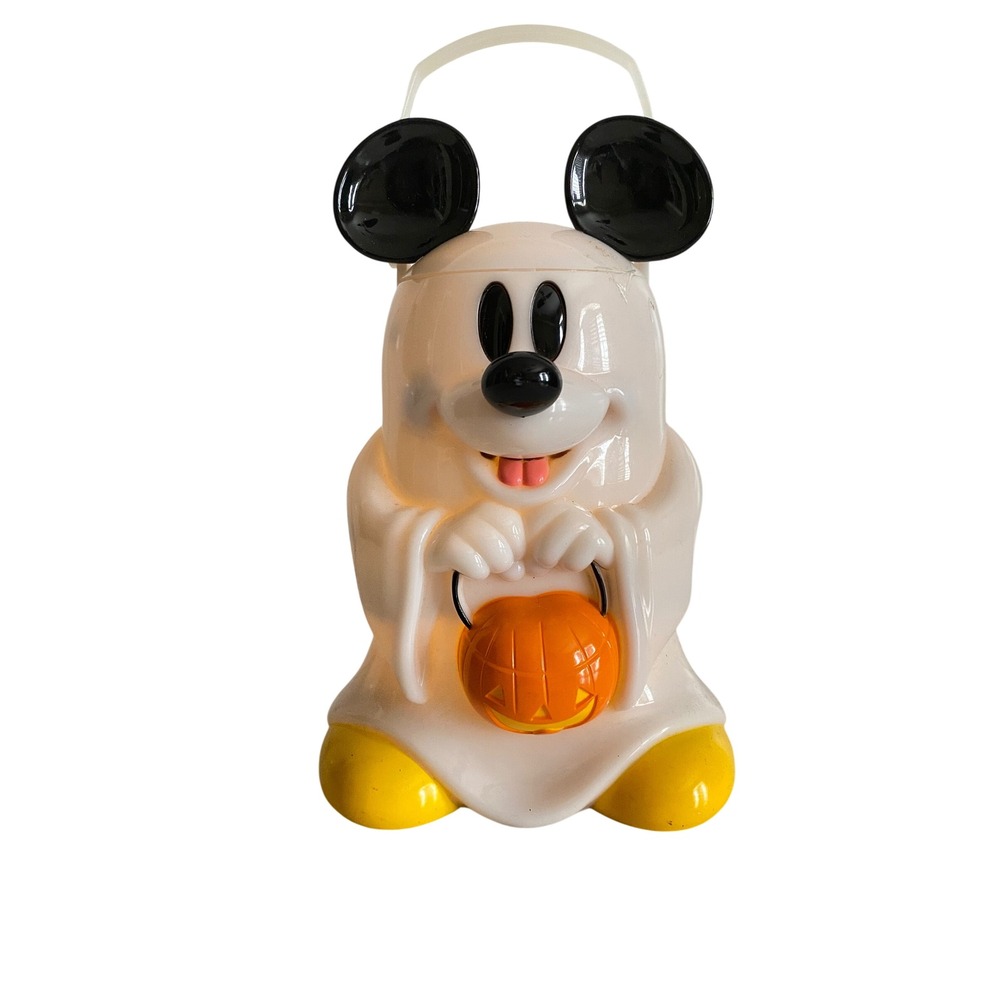 Disney Mickey Mouse Ghost Trick or Treat Glow Lantern Halloween Light Up